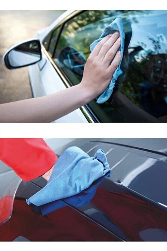 Sentetik Güderi Bez 38*60cm 130gr Mavi 10 Adet