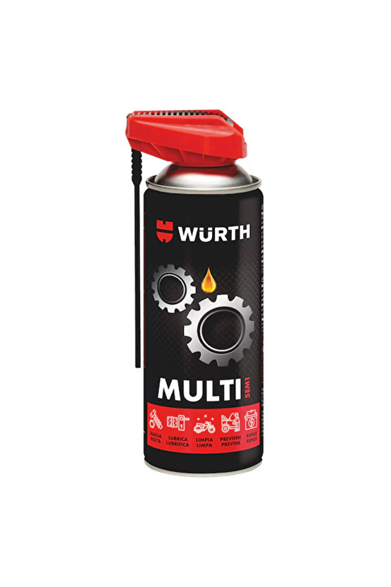 WÜRTH SPREY YAĞ ÇOK AMAÇLI ZİNCİR DİŞLİ YAĞI 400ML KOBRA BAŞ 5IN1