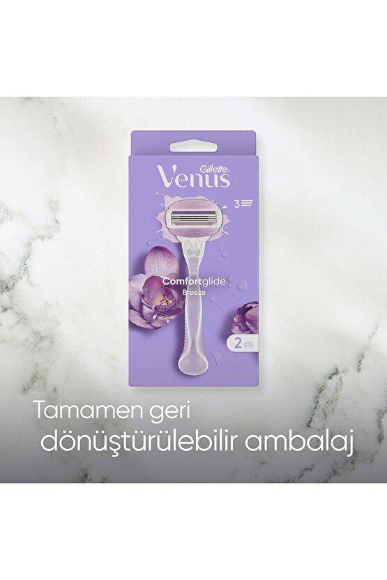 Venüs Comfortglide Breeze Kadın Tıraş Bıçağı 2 Yedek Başlık