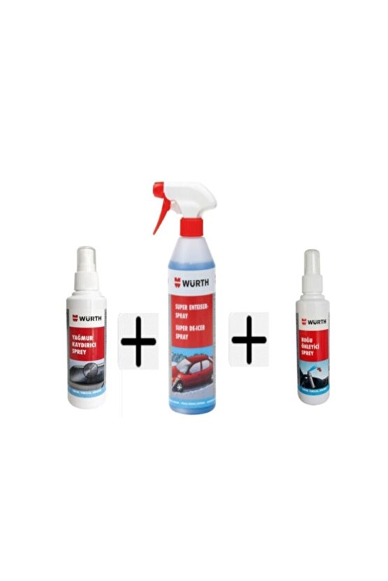 Würth Buz Çözücü - Yağmur Kaydırıcı-buğu Önleyici Sprey