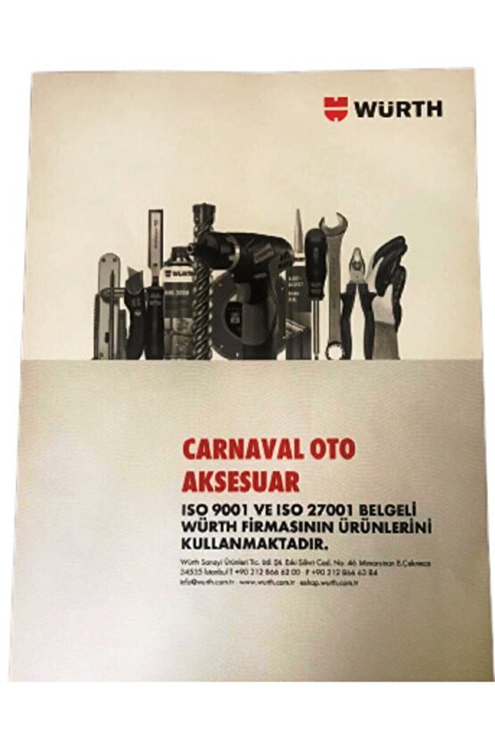 Würth Yeni Nesil Enjektör Temizleyici Dizel Performans Iyileştirici 300ml 5 Adet