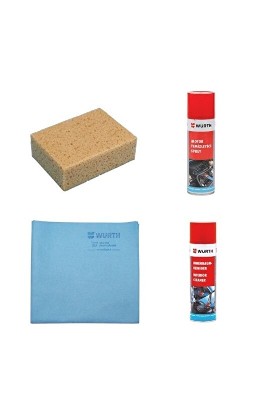 Motor Temizleme Araç Içi Temizleme Güderi Bez Sünger