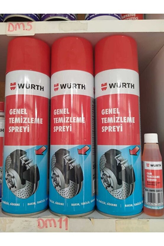 Genel Temizleme Spreyi 500 Ml 3 Adet Ve Cam Temizleme Sabunu 32 Ml