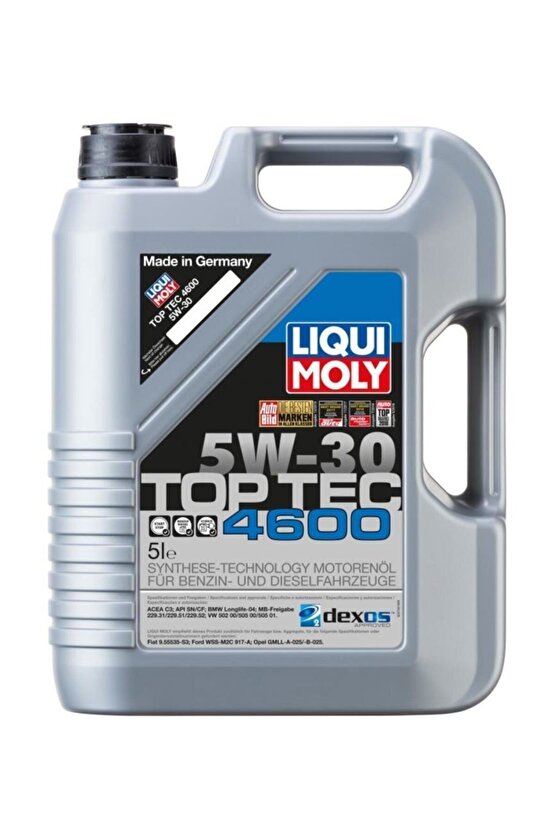 Top Tec 4600 5w-30 Tam Sentetik Motor Yağı 5 Lt. 2316