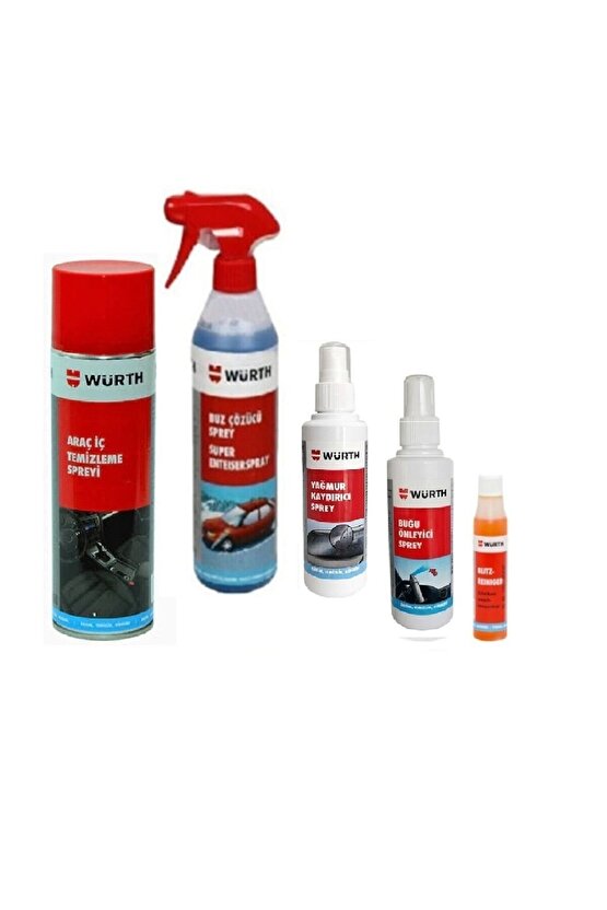 Buz Çözücü Sprey & Yağmur Kaydırıcı & Buğu Önleyici & Araç Içi Temizleme Sprey