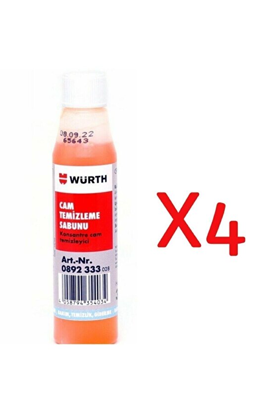 4 Adet - Cam Sabunu 0,32 Ml. 0,32 Ml.