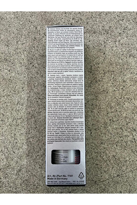 Ceratec Seramik Bazlı Motor Koruma (300ML) . Yağ Lqm-7181 - Lm7181