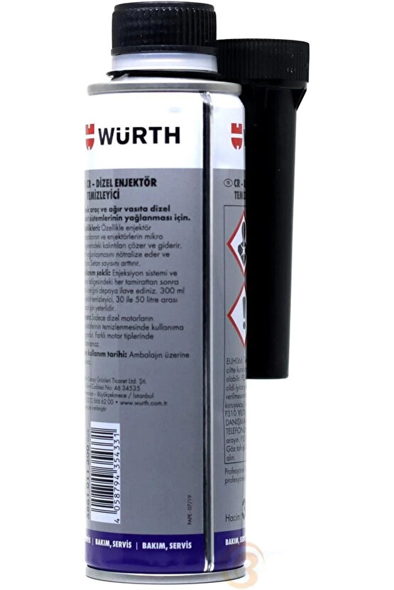 DİZEL YAKIT SİSTEM.VE ENJEKTÖR TEM.300ML