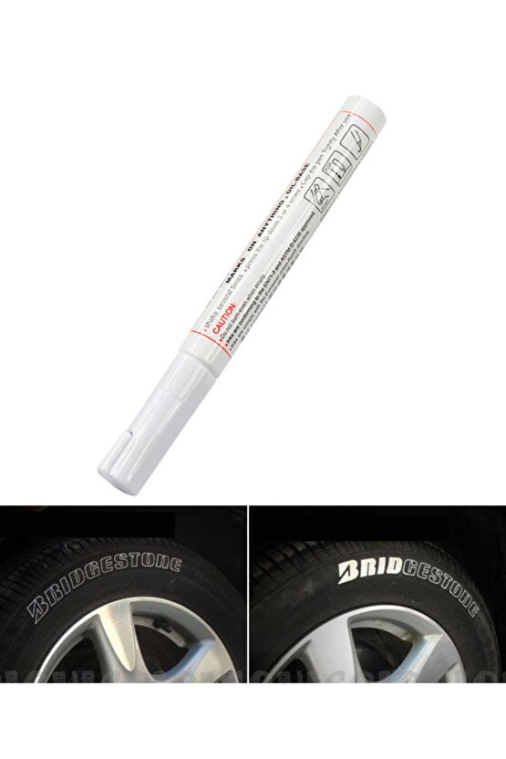 Lastik Boyama Yazma Kalemi Beyaz