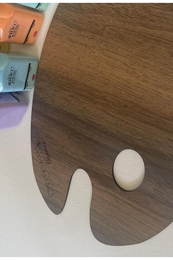 Ahşap Resim Paleti Oval 20x30cm