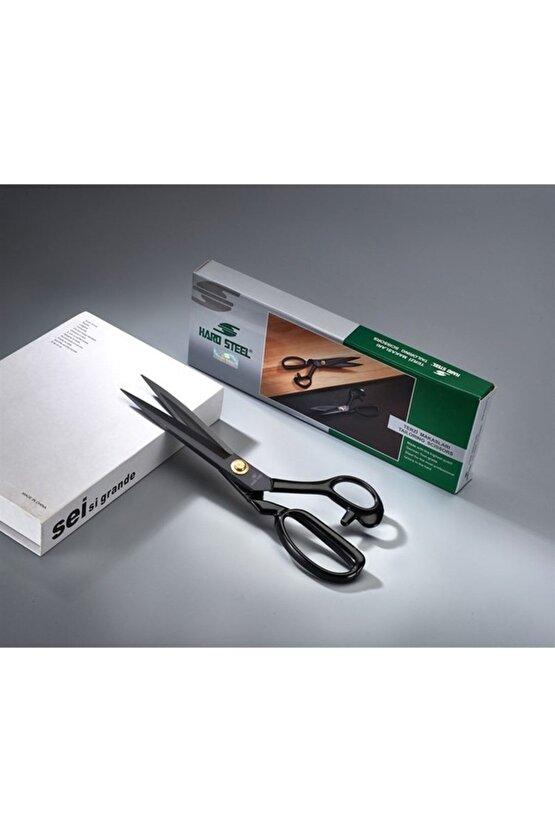 Siyah Saplı Paslanmaz Çelik Somunlu 11ınç(28cm) Terzi Makası