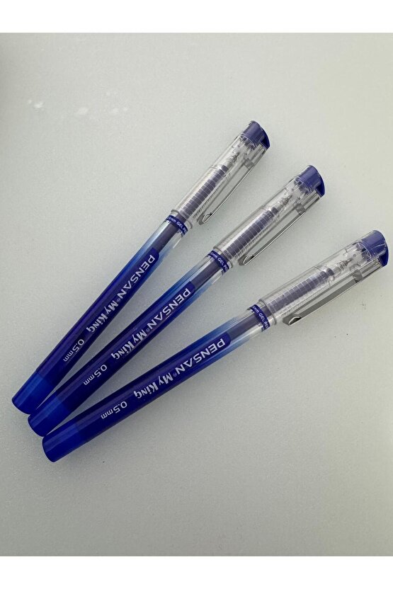 Tükenmez Kalem My King Jel Metal Klips 0.5 MM MAVİ (3 ADET)