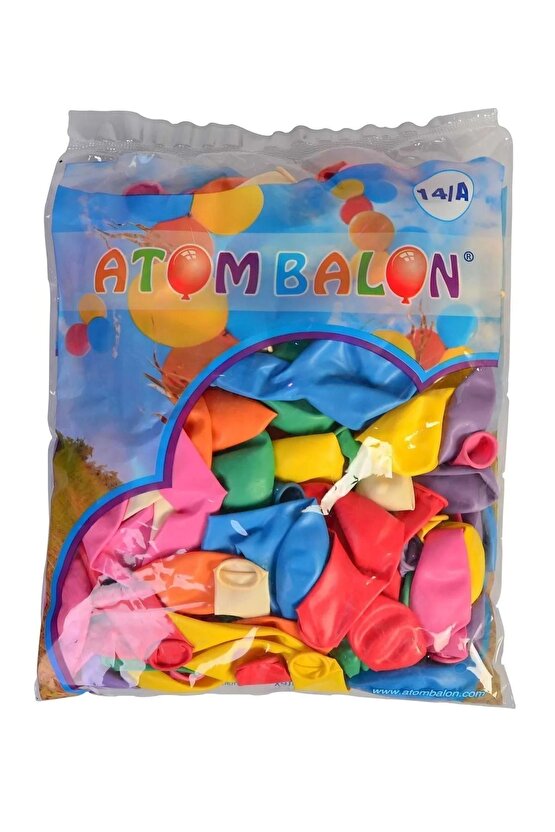Normal Balon Karışık Renk 14A 100lü