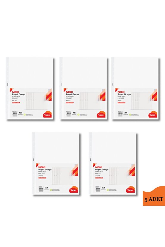 Eco A4 Poşet Dosya 500 Adet ( 100 Lü 5 Paket)