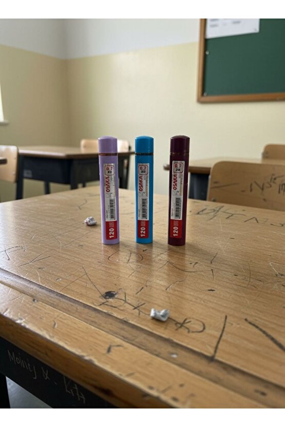 2B 60 mm 0.7 Kalem Ucu 120 li 1 Adet Tüp Ana Renkler Oku-420