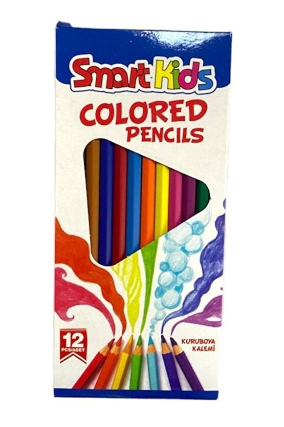 12 Renk Boyama Seti Kuru Sulu Pastel 3lü Ekonomik