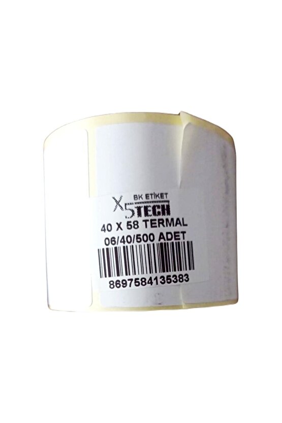 40x58 Termal Barkod Etiketi Terazi Etiketi 500lü