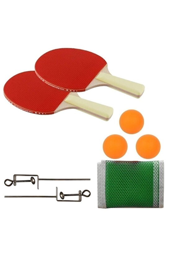 SPORT RAKET BSR-809 MASA TENİSİ SETİ FİLE DEMİRİ 3 TOPLU ( 1 ADET FİYATIDIR)