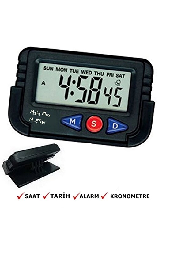 Öğrenci Saati - Kronometreli Ders Çalışma Saati - Mahi Max Dijital Masa Saati Ve Araba Saati
