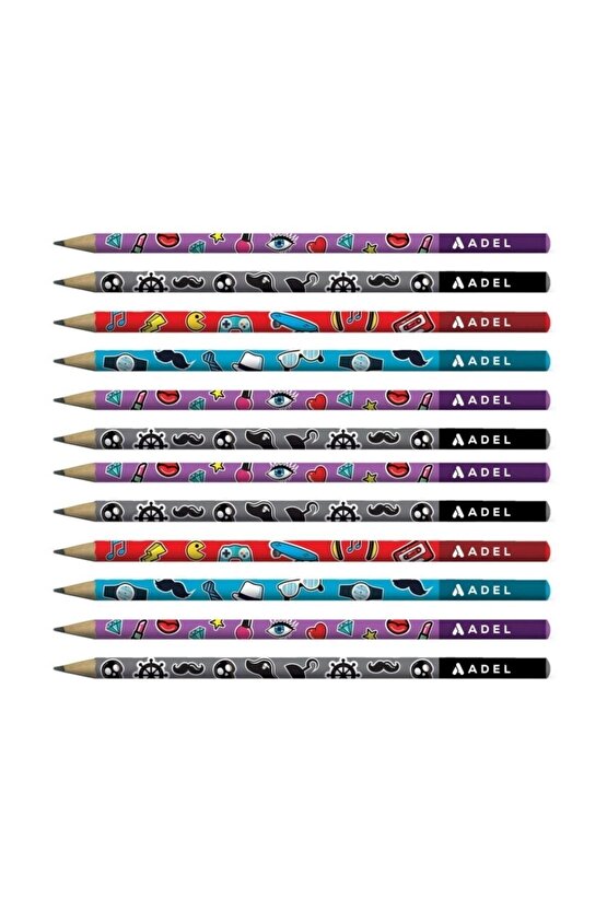 Kaliteli Karışık 10lu Kurşun Kalem Faber -adel-fatih