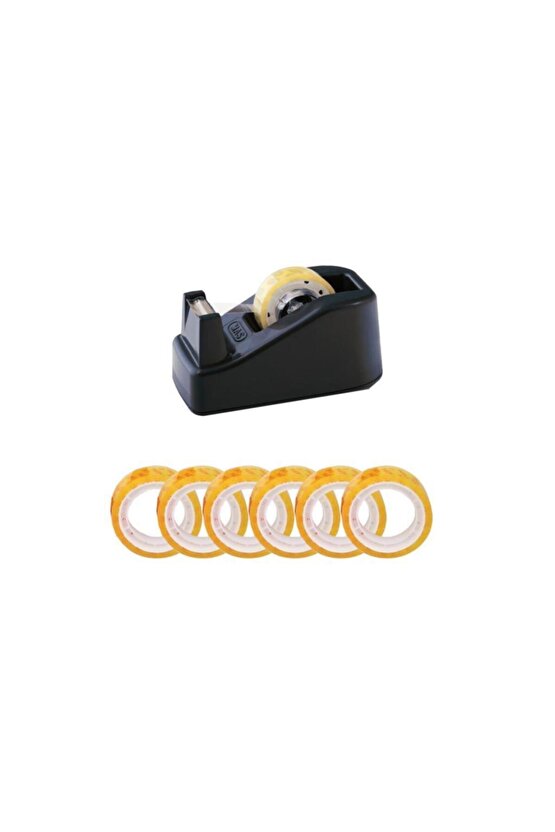 640 Fiesta Bant Kesici 20 Mt. - 6 Adet Bant Siyah