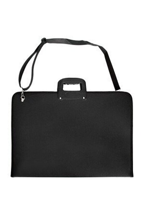 Proje Çantası 35-50 Cm Boyutunda Siyah Resim Çantası Askılı