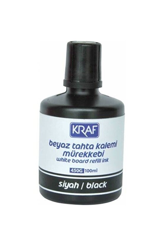 Beyaz Yazı Tahtası Mürekkebi Siyah 100 Ml