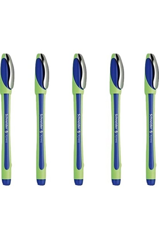 Mavi Ince Uçlu Keçeli Kalem Fineliner Xpress 0.8 Mm 5 li Paket