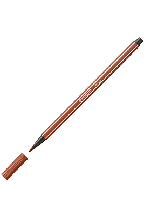 Pen 68 1.0mm Keçe Uçlu Kalem 6838 Kan Kırmızısı