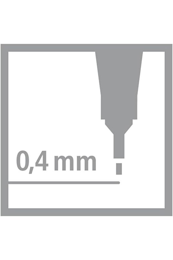 - İnce Keçe Uçlu Kalem - Point 88 - Koyu Gri