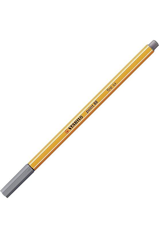 - İnce Keçe Uçlu Kalem - Point 88 - Koyu Gri