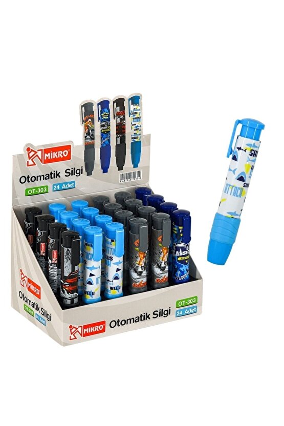 Ot-303 Otomatik Basmalı Silgi (4 Adet)