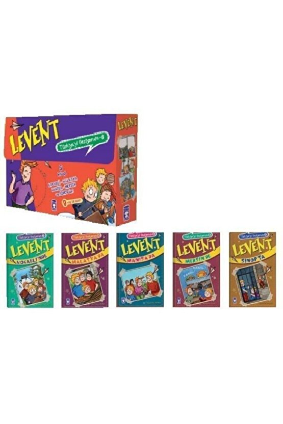 Levent Türkiyeyi Geziyorum 6 Set (5 Kitap Takım)