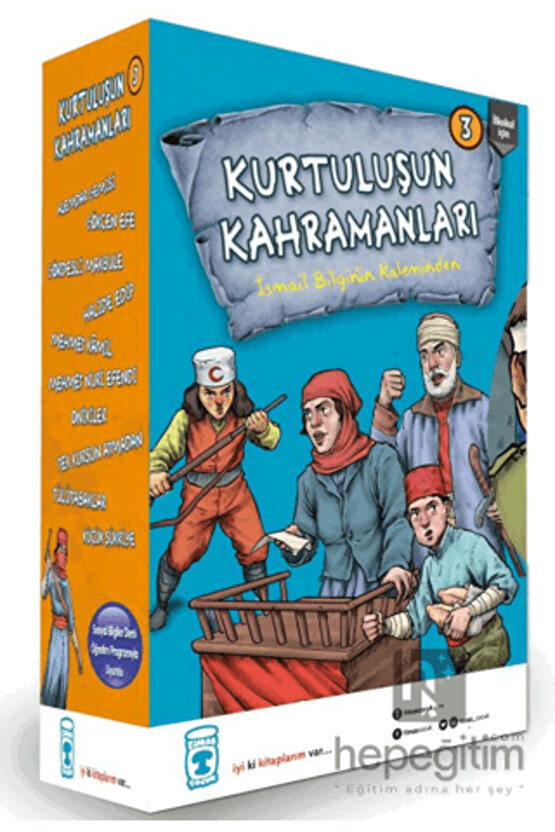 Kurtuluşun Kahramanları 3 Seti (10 Kitap Takım)