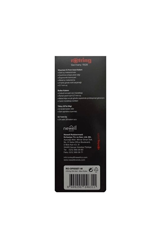 Visumax 0.7+ Roller 4 Lü Set Mavi