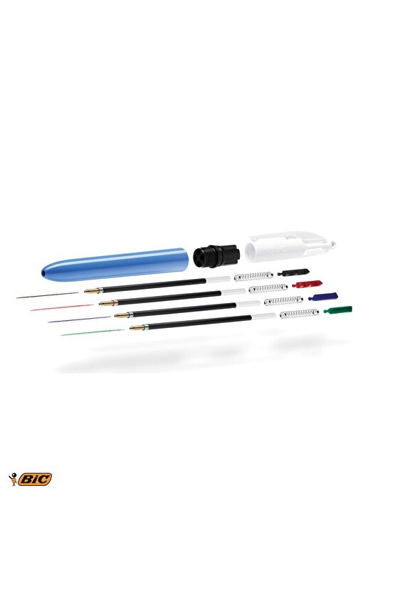 4 Renk Medium Tükenmez Kalem 12li Kutu Paket