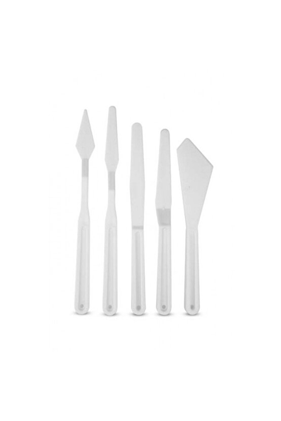 Plastik Spatula Set Beyaz  01343