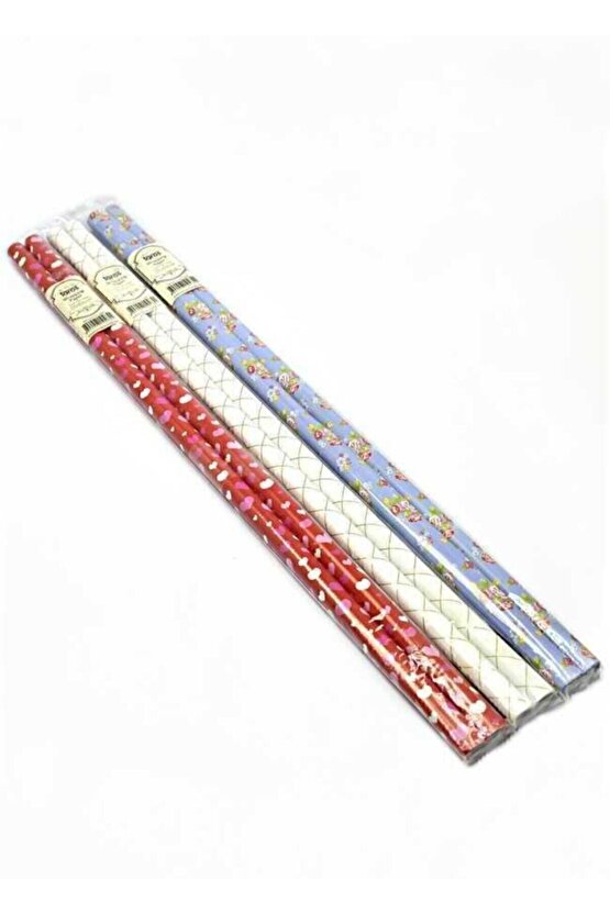 Vintage Label Hediye Paket Kağıdı Premium 2li