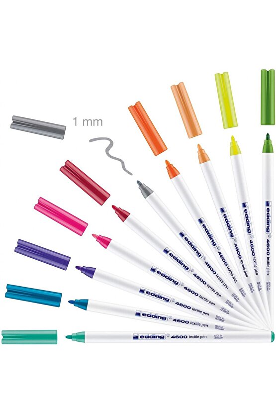 4600 10lu Kumaş Kalemi Set - Fun