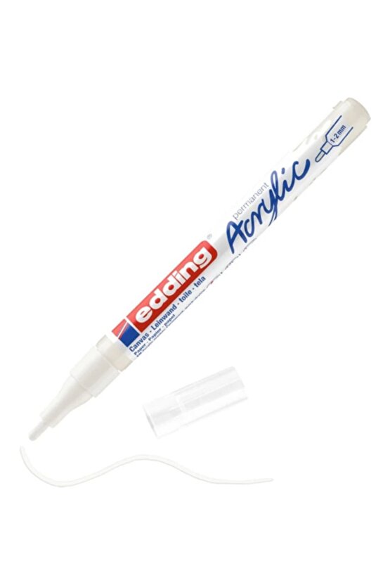 Akrilik Marker Kalem 1-2 Mm Yuvarlak Uç Beyaz 5300-922