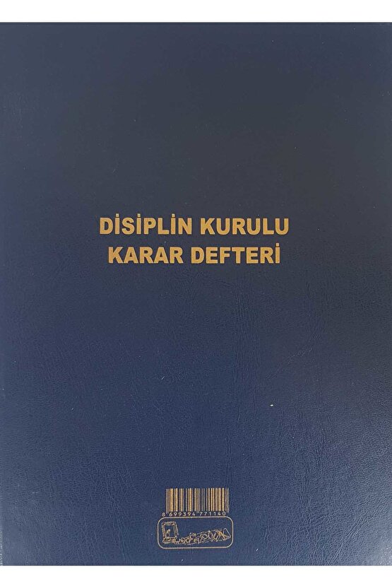 DİSİPLİN KURULU KARAR DEFTERİ CİLT KAPAK