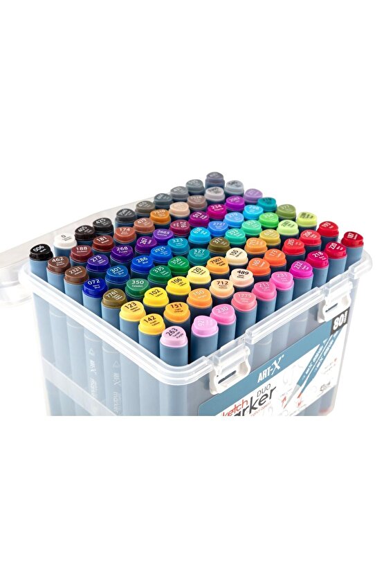 Art-x Sketch Marker Çift Taraflı Kalem Seti 80