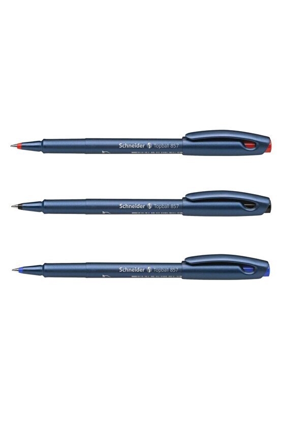 Topball 857 0.6 Mm Roller Pilot Kalem 3lü Set