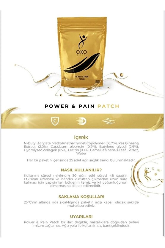 Power Pain Patch Ağrı Bandı 25 Li Paket