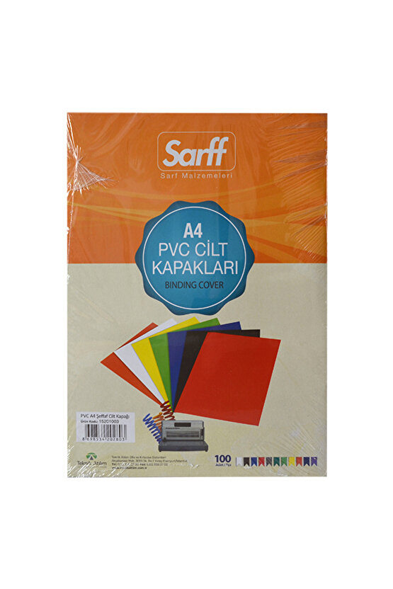 Cilt Kapağı Plastik Opak A4 160 MIC Şeffaf 15201003