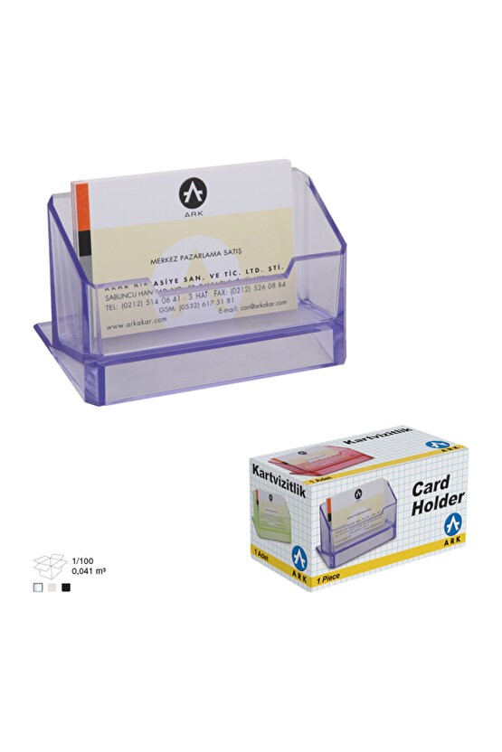 3A Ark 1384 Masa Üstü Plastik Kartvizitlik