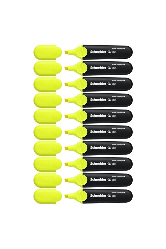 Schneider 150 Fosforlu Kalem Job Sarı 10 Lu Kutu