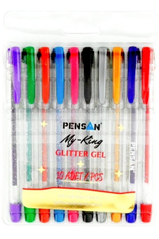 Triball 8 Li Tükenmez + My King 10 Lu Simli Jel Kalem