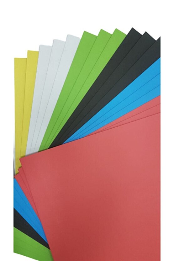 Renkli Mukavva 50x70 Cm Karışık 1,0 Mm 18 Lı (1 PAKET 18 ADET)