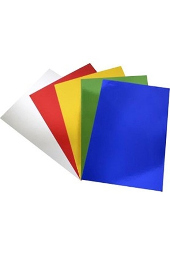 50*70 Cm Metalik Fon Kartonu - Aynalı Fon Kartonu - Gold-altın-sarı - 250 gr 5 Adet